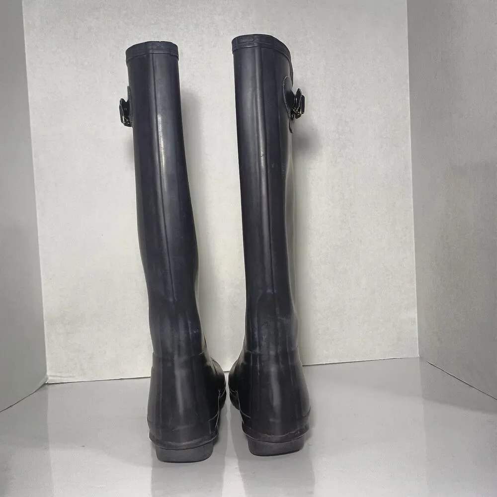 Hunter Original Tall Women's Rain Boots W9 Navy Blue HNTORGW W23499